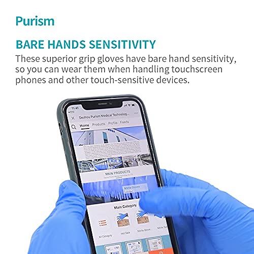 Daddy's Choice blue nitrile gloves versatile for cleaning and cooking tasks.