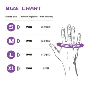 Daddy's Choice medium-size nitrile gloves comfortable fit for extended wear.