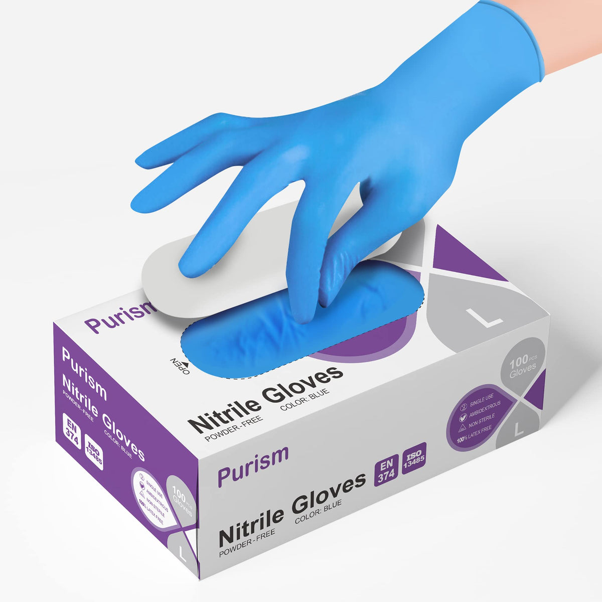Daddy's Choice tear-resistant nitrile gloves durable for tough cleanup.
