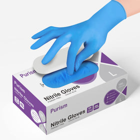 Daddy's Choice tear-resistant nitrile gloves durable for tough cleanup.