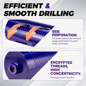 DaduoRi balanced core body minimizes vibration for clean holes