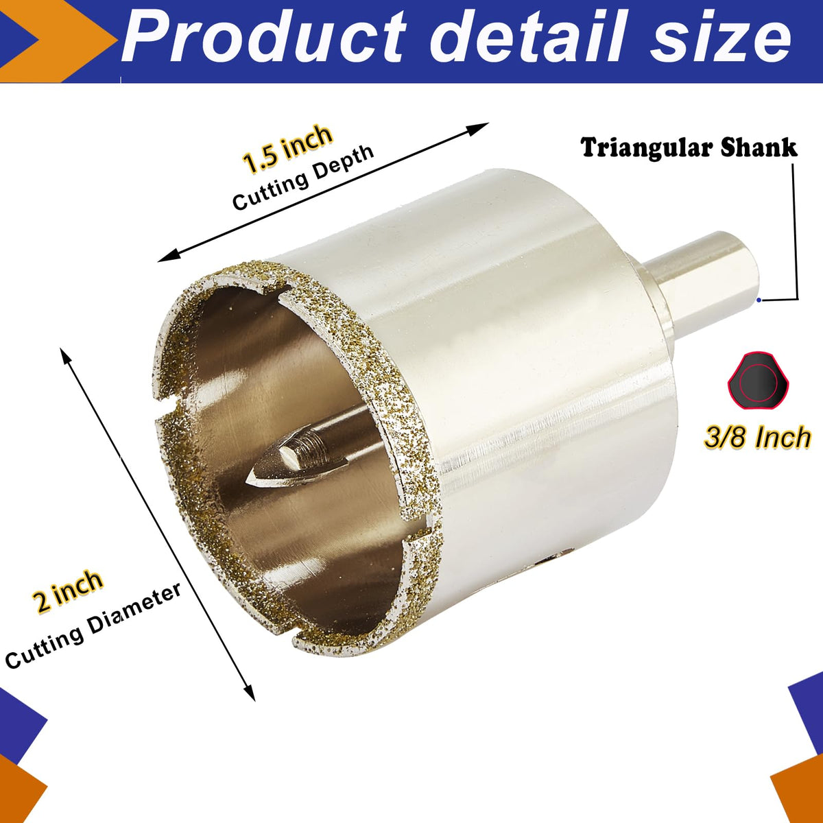 DaduoRi diamond hole saw on marble or granite for clean holes.