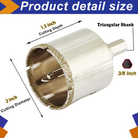 DaduoRi diamond hole saw on marble or granite for clean holes.
