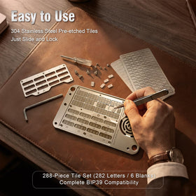 Daekedol silicone case protects the metal seed plate during travel.