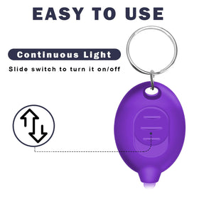 Daemson mini UV flashlight with batteries included for immediate use