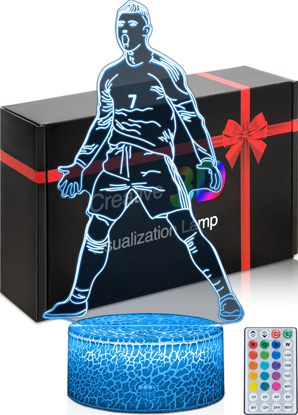 DAHEYMA Siuuuu Celebration Night Light adds festive glow to a kid's desk.