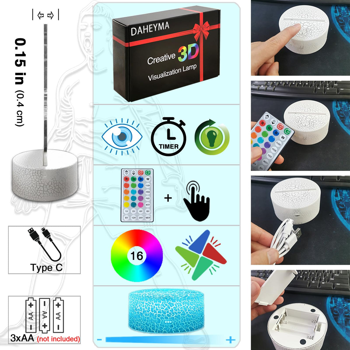 DAHEYMA Siuuuu Battery option enables cordless party setups.