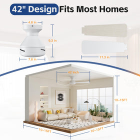 DAHUICFL bedroom setup with remote control for easy operation.