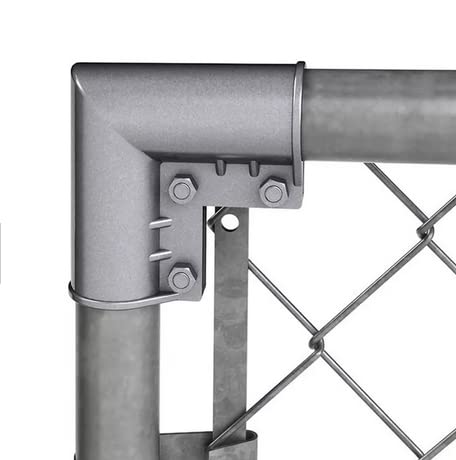 Dailydanny black-finish gate corner elbow offers corrosion resistance for low-maintenance fencing.