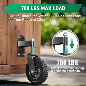 DAILYLIFE gate wheel fits metal and wooden gates during installation