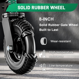 DAILYLIFE spring-loaded-design gate wheel enables smooth movement