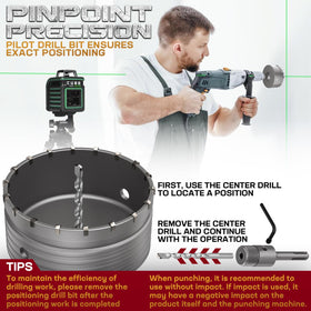 DAIMIT 100mm hole saw kit showcases large-diameter drilling capability