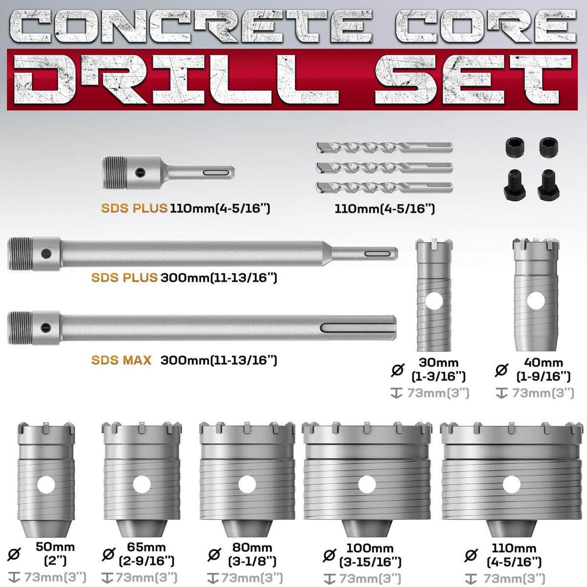 DAIMIT 40mm hole saw kit delivering precise cuts in brick walls