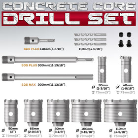 DAIMIT 40mm hole saw kit delivering precise cuts in brick walls