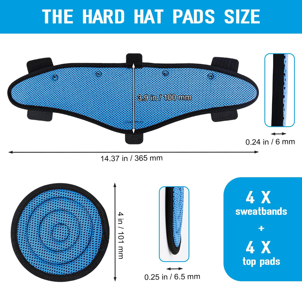 Dairrr Fuuu hard hat liner blue provides breathable cooling.