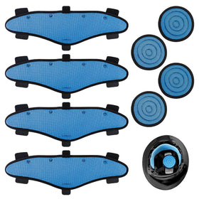 Dairrr Fuuu hard hat top pad blue boosts comfort and sweat absorption.
