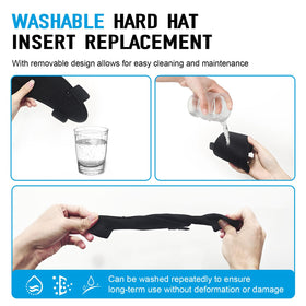 Dairrr Fuuu washable hat pad blue extends helmet life.