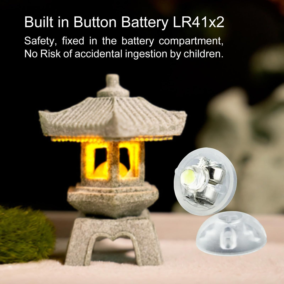 Daisylily mini garden lantern, indoor or outdoor charm with zen vibe.