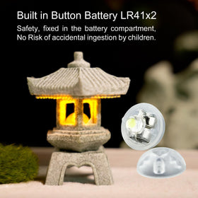 Daisylily mini garden lantern, indoor or outdoor charm with zen vibe.