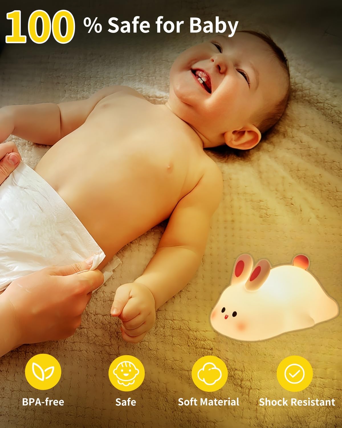 Daixinde portable kids night light is ideal for bedrooms and travel.