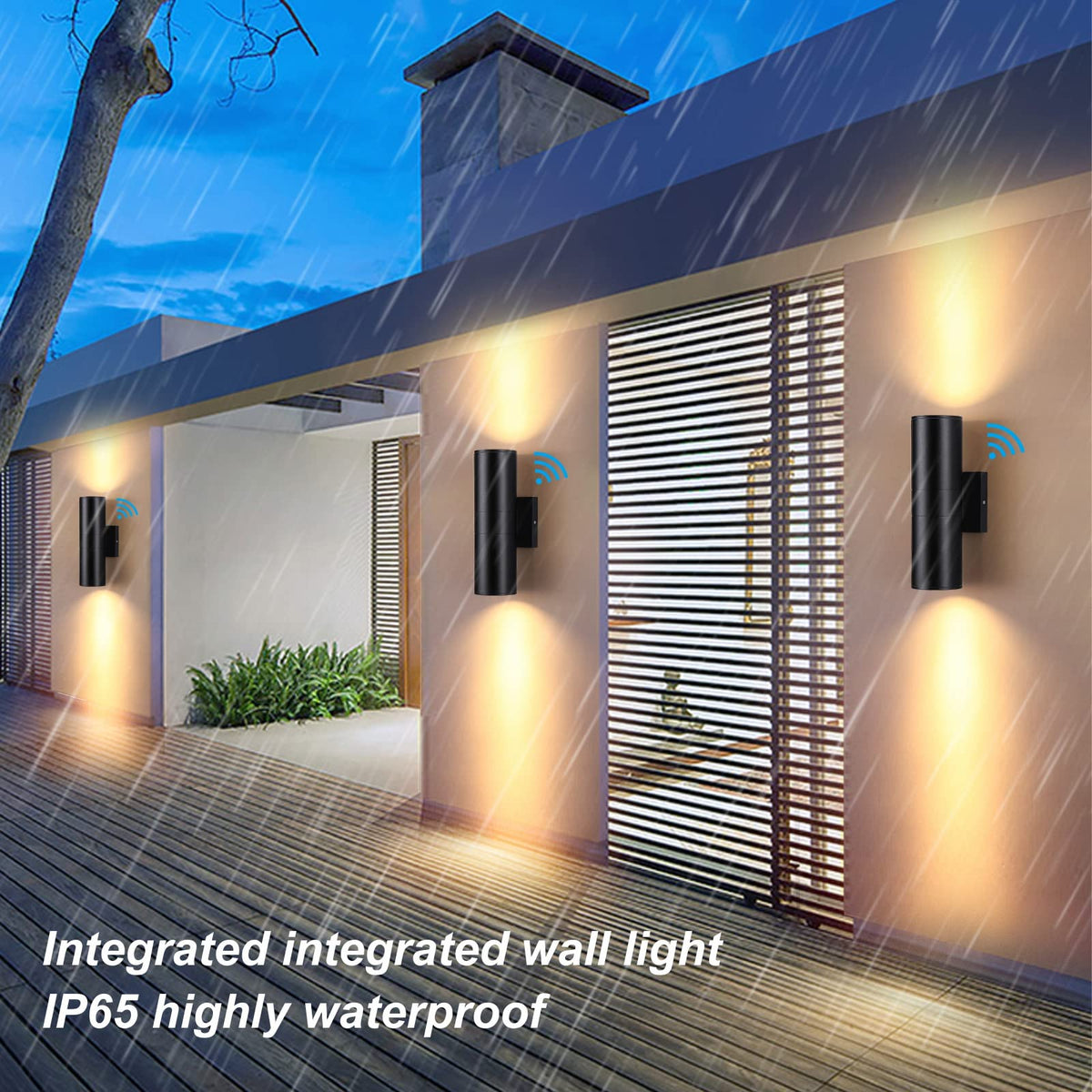 DAKAFUL IP65 weatherproof exterior light withstands rain and snow