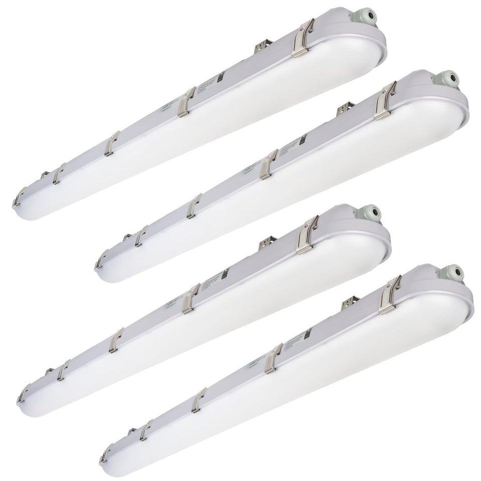 DAKASON 4ft LED vapor-tight light delivers bright output for garages.
