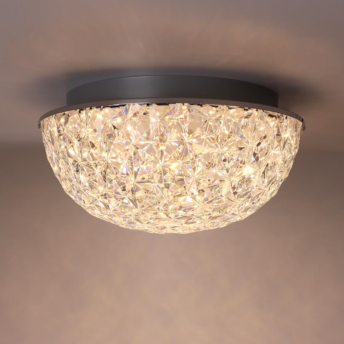 Dakason crystal dome close-up shows sparkling finish for entryways.