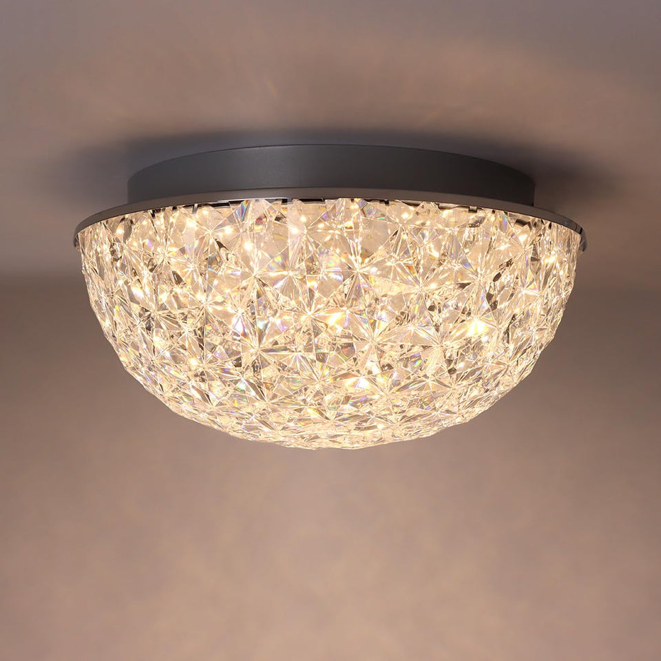 Dakason crystal dome close-up shows sparkling finish for entryways.
