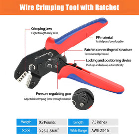 Dakewang AMG20-13 crimping tool in use enables precise, reliable terminations.