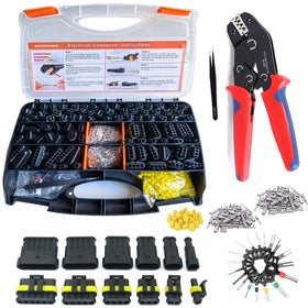 Dakewang weather pack kit front view highlights versatile automotive wiring for motorcycles, boats, and cars.