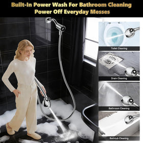 DAKINGS self-cleaning silicone nozzles resist limescale for consistent pressure