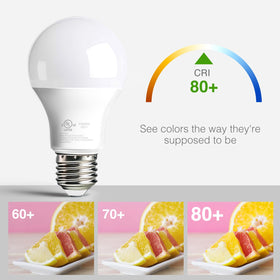 Dalattin LED bulbs with E26 base fit most fixtures for versatile use.
