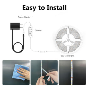 Dalattin 24V dimmable control box enables customizable brightness.