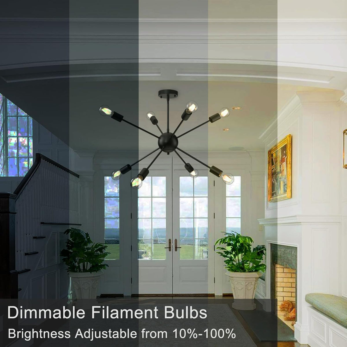 Dalattin dimmable, flicker-free performance supports comfortable ambiance across dimmer switches.