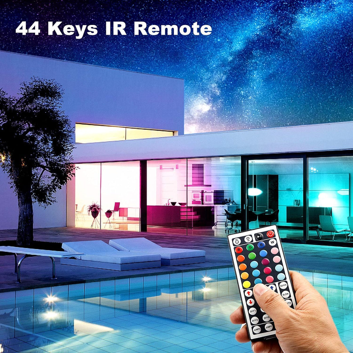 Dalattin RGB strip offers 16 million colors for mood settings.