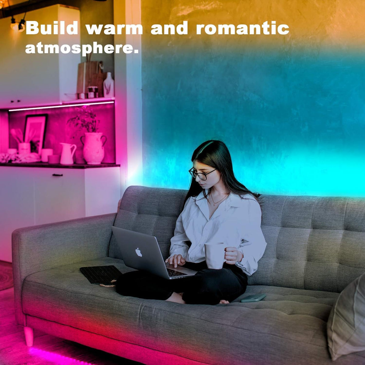 Dalattin indoor-use LED strips ideal for bedrooms and desks.