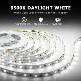 Dalattin LED strip 2-rolls 50ft for versatile DIY lighting.