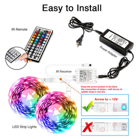 Dalattin LED strip showing 16 color options for ambient mood lighting.