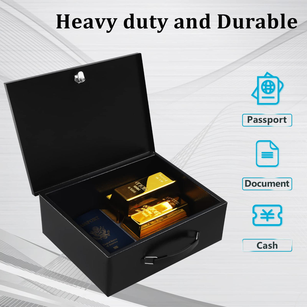 Dalmbox sturdy metal construction emphasizes durability