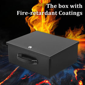 Dalmbox portable safe box handle enables easy carrying