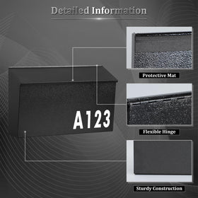 Dalmbox dimensions 15.7x4.3x9.4 inches show generous capacity.
