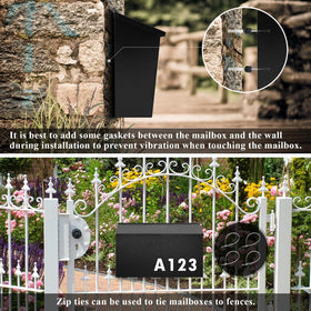 Dalmbox exterior rust-proof finish for outdoor durability.