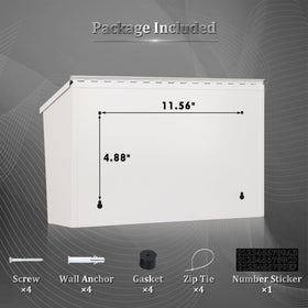 Dalmbox door seal shown to protect contents from rain.