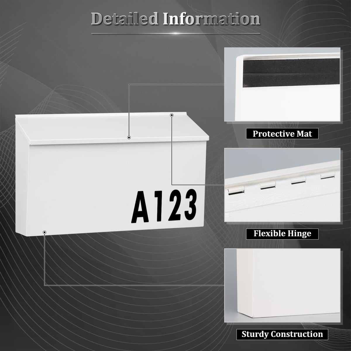 Dalmbox weather-resistant galvanized steel built for outdoor conditions.