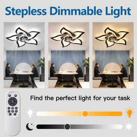 Dalouguan 3-color LED light provides white, warm, and neutral ambient options.