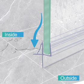 Dalrun drip-rail close-up shows effective water channeling and splash reduction.