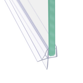 Dalrun frameless bottom seal with drip rail directs water back into the shower