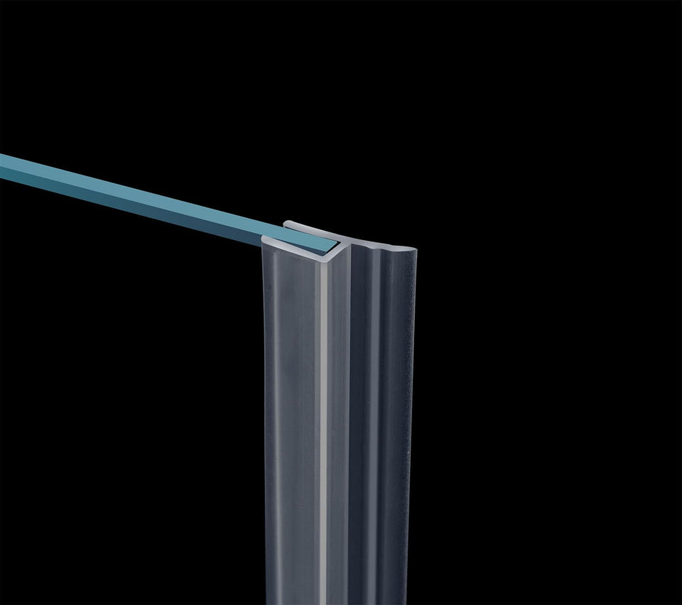 Dalrun glass door side seal for 100-inch strip on frameless doors.