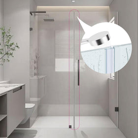 Dalrun side-edge seal for frameless glass provides a snug, maintenance-free fit.