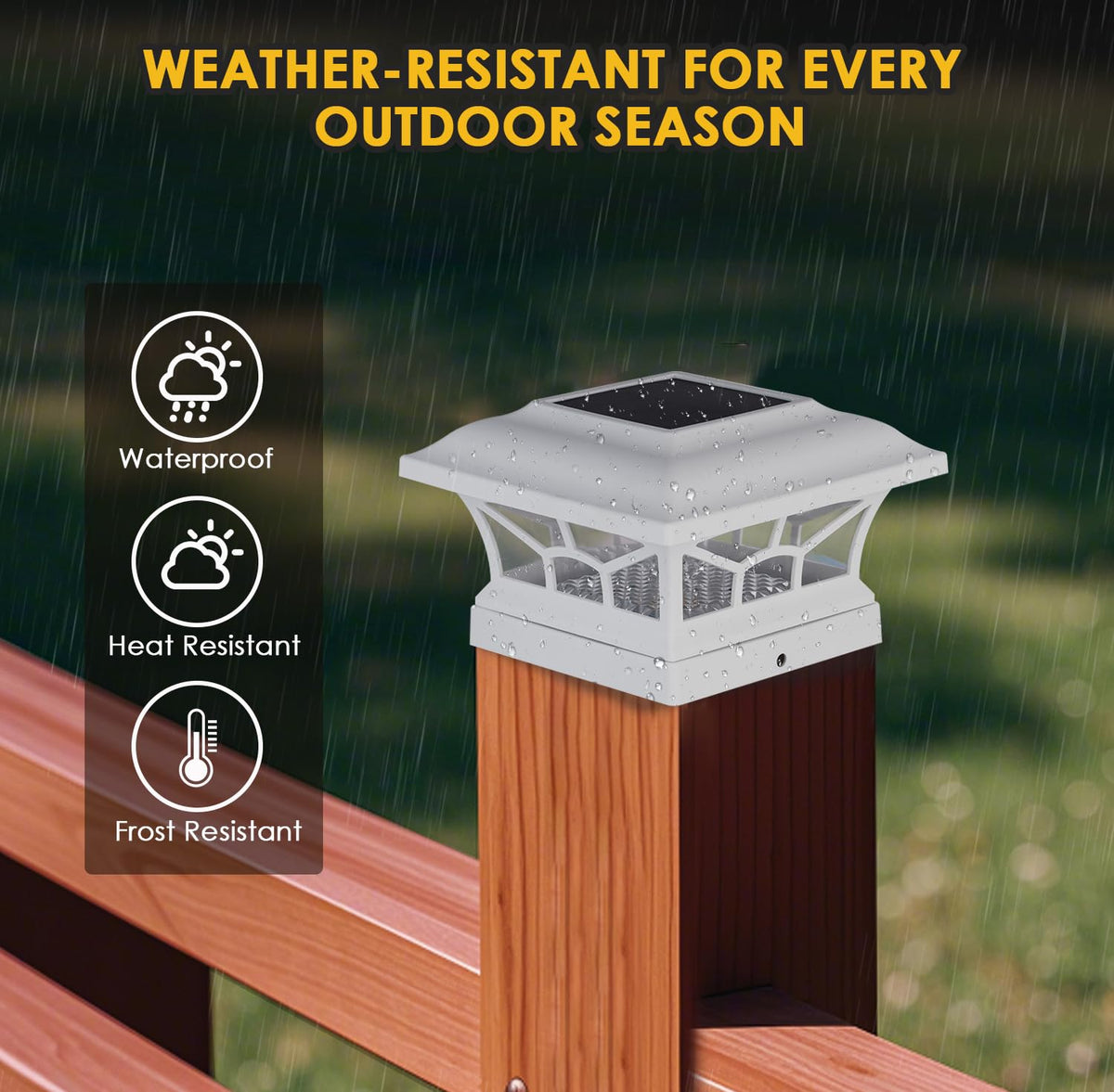 DAMAYCA easy no-wiring installation simplifies outdoor décor upgrades